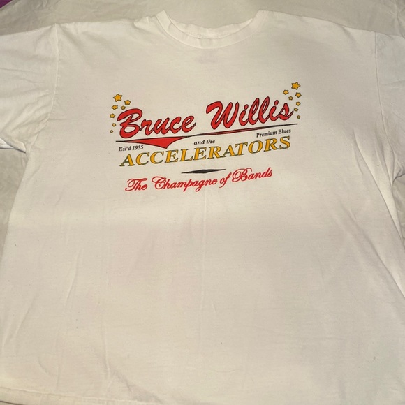 Vintage 2010 Bruce Willis And The AcceleratorsPremium Blues Band Shirt